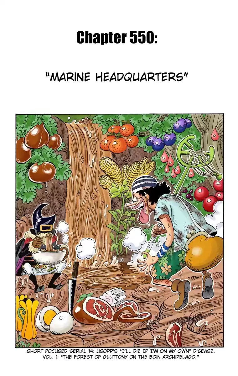 One Piece - Digital Colored Comics Vol.56 Chapter 550: Marine Headquarters