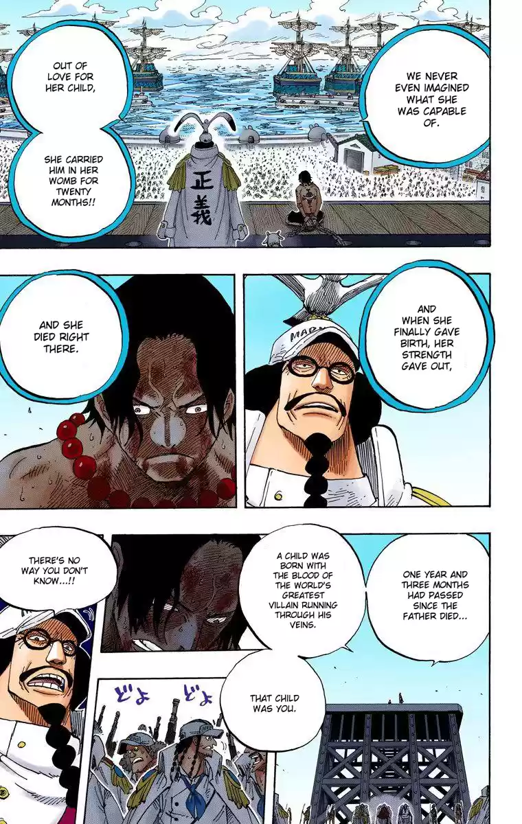 One Piece - Digital Colored Comics Vol.56 Chapter 550: Marine Headquarters