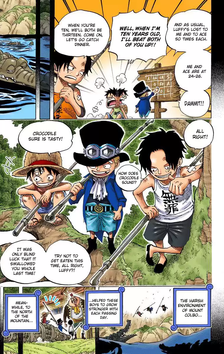 One Piece - Digital Colored Comics Vol.60 Chapter 585: Brothers' Sake Cups