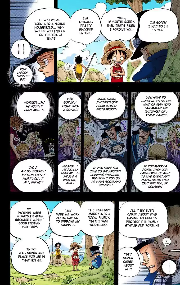 One Piece - Digital Colored Comics Vol.60 Chapter 585: Brothers' Sake Cups