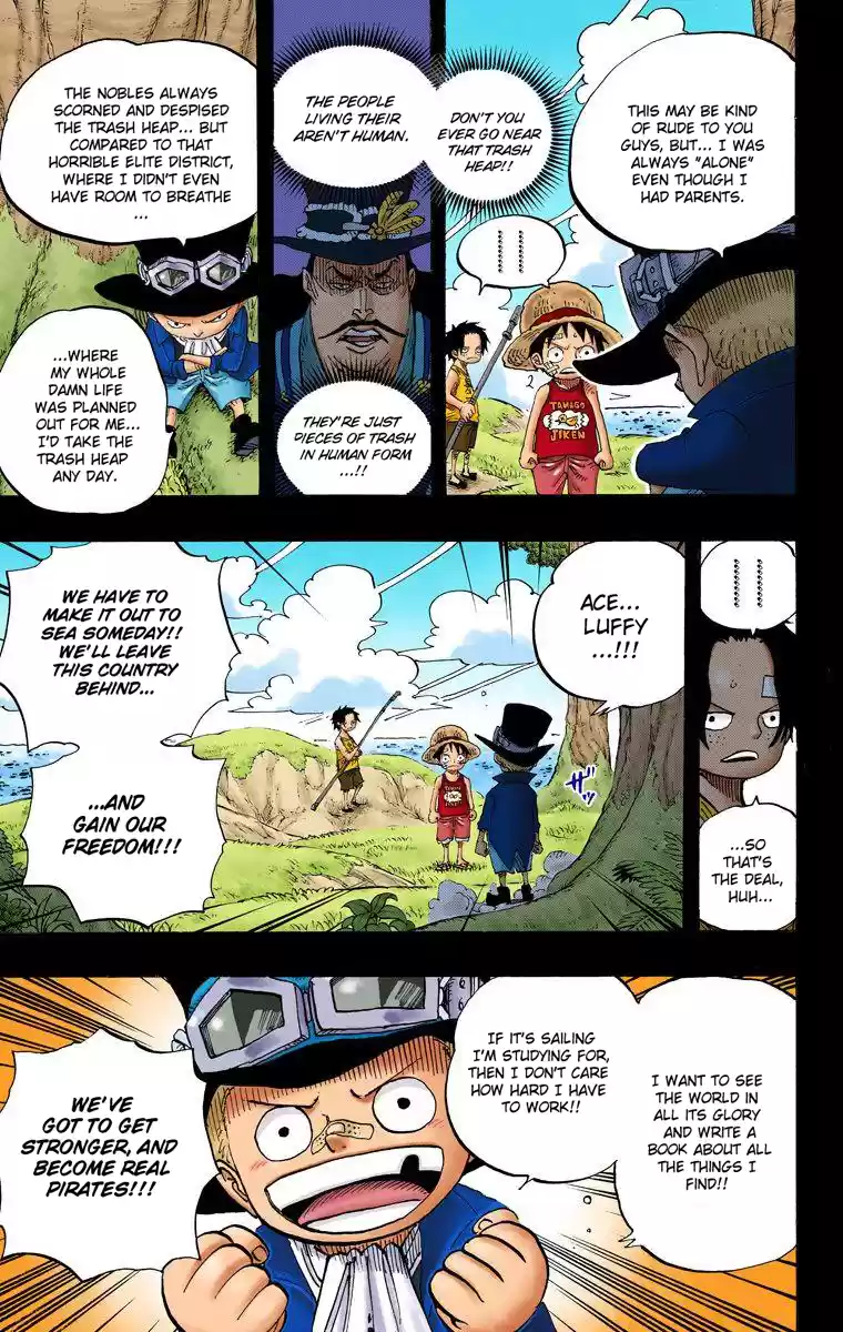 One Piece - Digital Colored Comics Vol.60 Chapter 585: Brothers' Sake Cups
