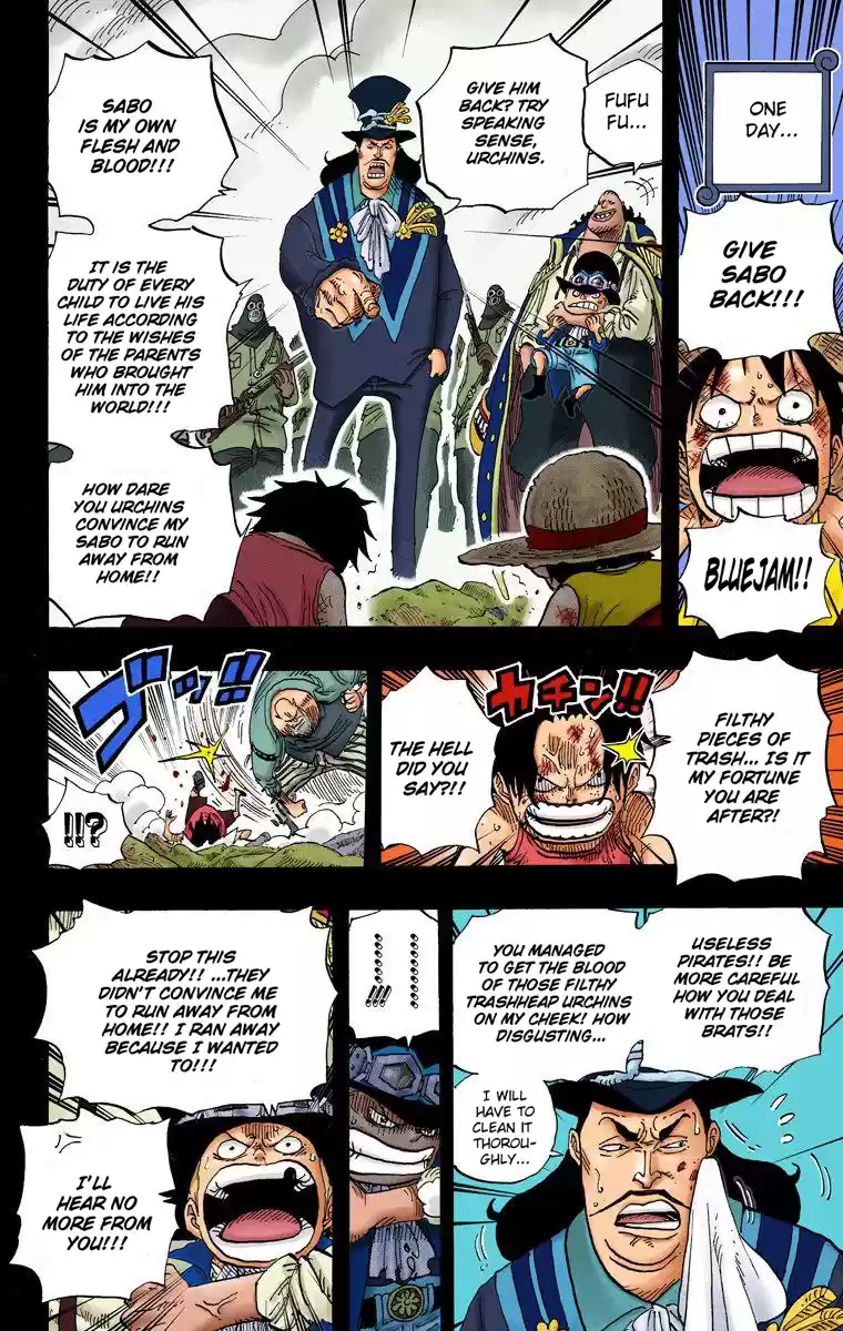 One Piece - Digital Colored Comics Vol.60 Chapter 585: Brothers' Sake Cups