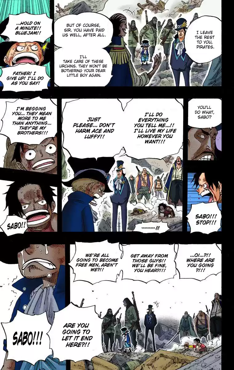 One Piece - Digital Colored Comics Vol.60 Chapter 585: Brothers' Sake Cups
