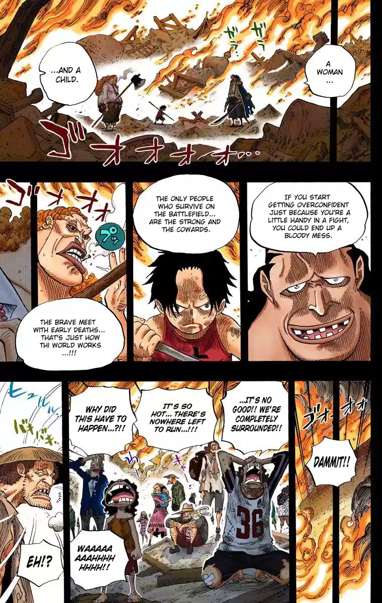 One Piece - Digital Colored Comics Vol.60 Chapter 587: I Will Not Run!