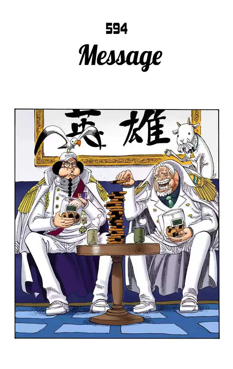 One Piece - Digital Colored Comics Vol.60 Chapter 594: Message
