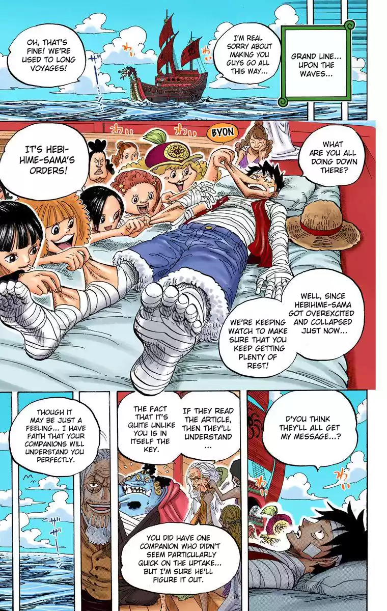 One Piece - Digital Colored Comics Vol.60 Chapter 594: Message