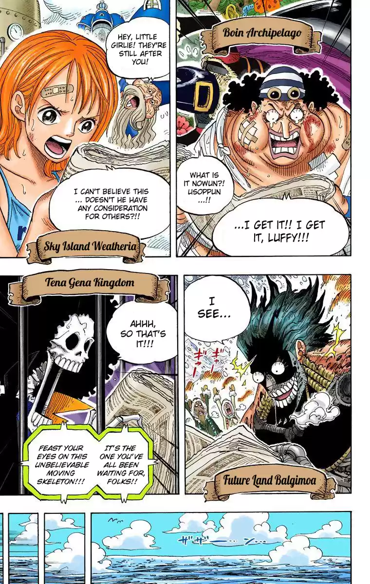 One Piece - Digital Colored Comics Vol.60 Chapter 594: Message