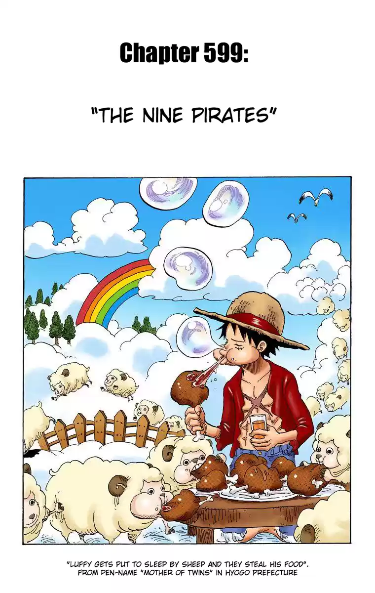 One Piece - Digital Colored Comics Vol.61 Chapter 599: The Nine Pirates