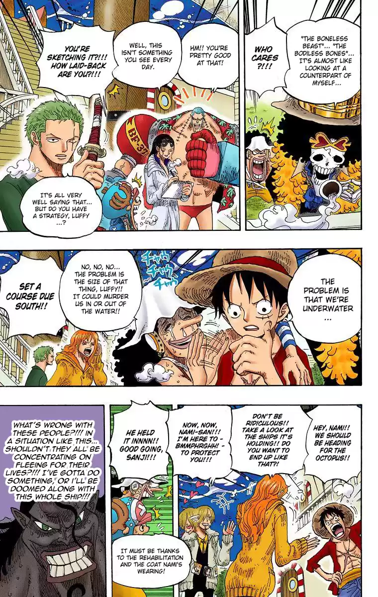 One Piece - Digital Colored Comics Vol.62 Chapter 605: The Kraken And The Pirates