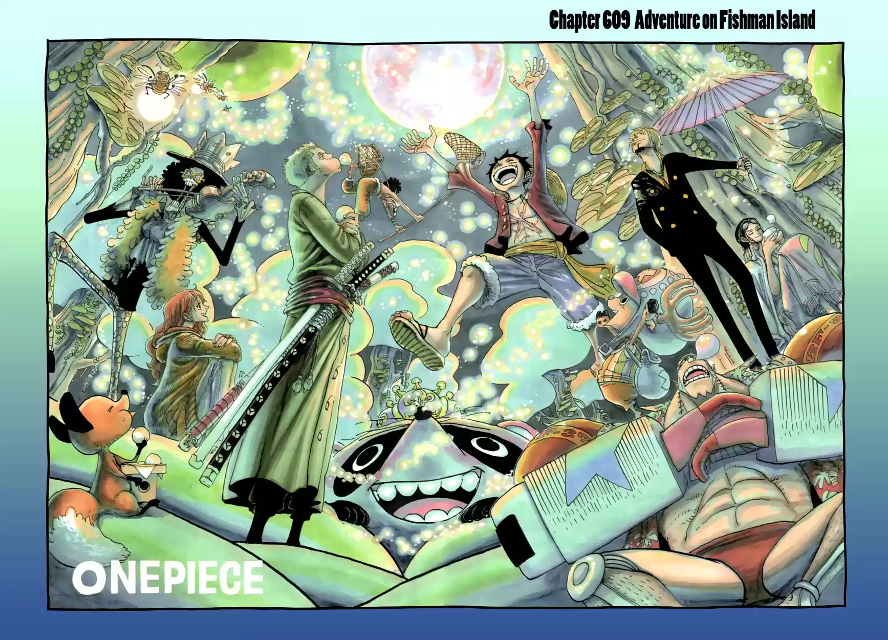 One Piece - Digital Colored Comics Vol.62 Chapter 609: Adventure On Fishman Island