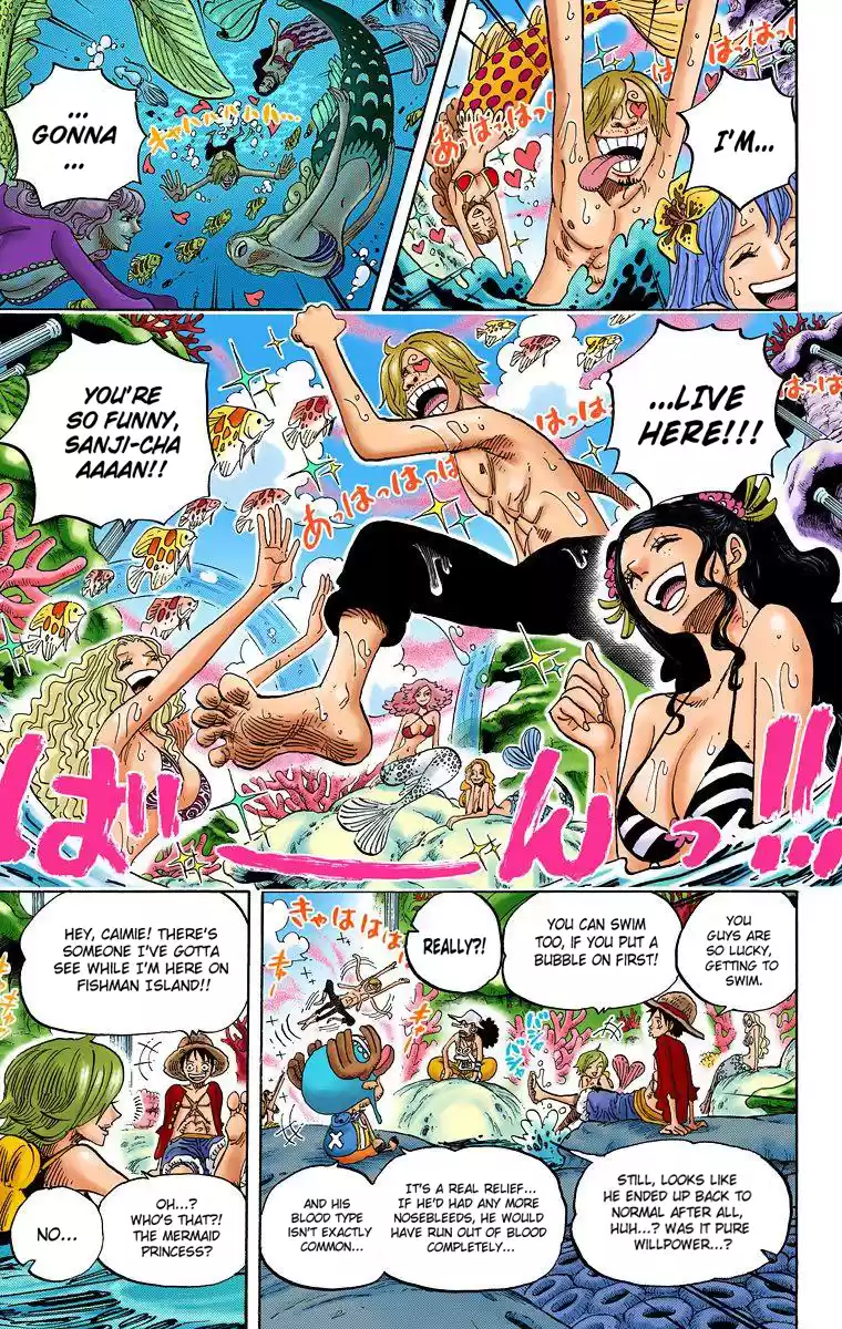 One Piece - Digital Colored Comics Vol.62 Chapter 609: Adventure On Fishman Island