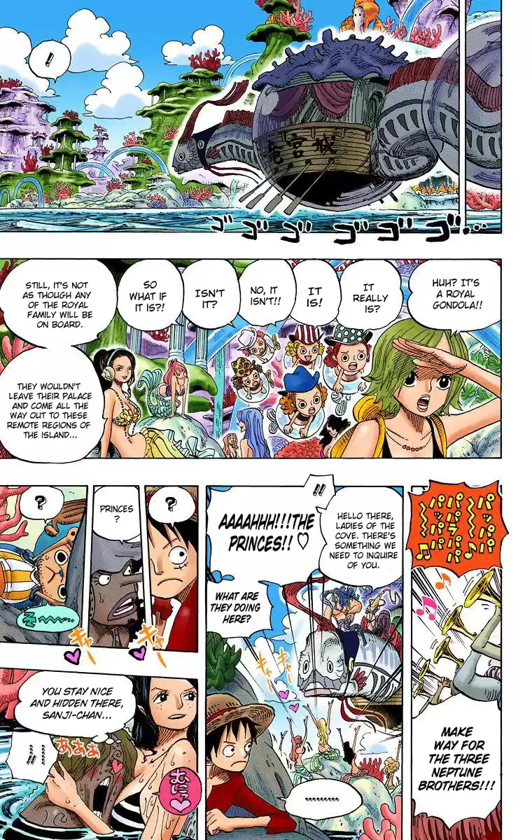 One Piece - Digital Colored Comics Vol.62 Chapter 609: Adventure On Fishman Island