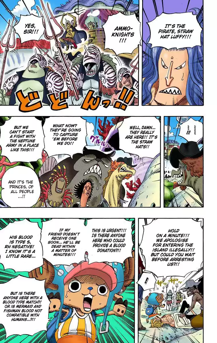 One Piece - Digital Colored Comics Vol.62 Chapter 609: Adventure On Fishman Island