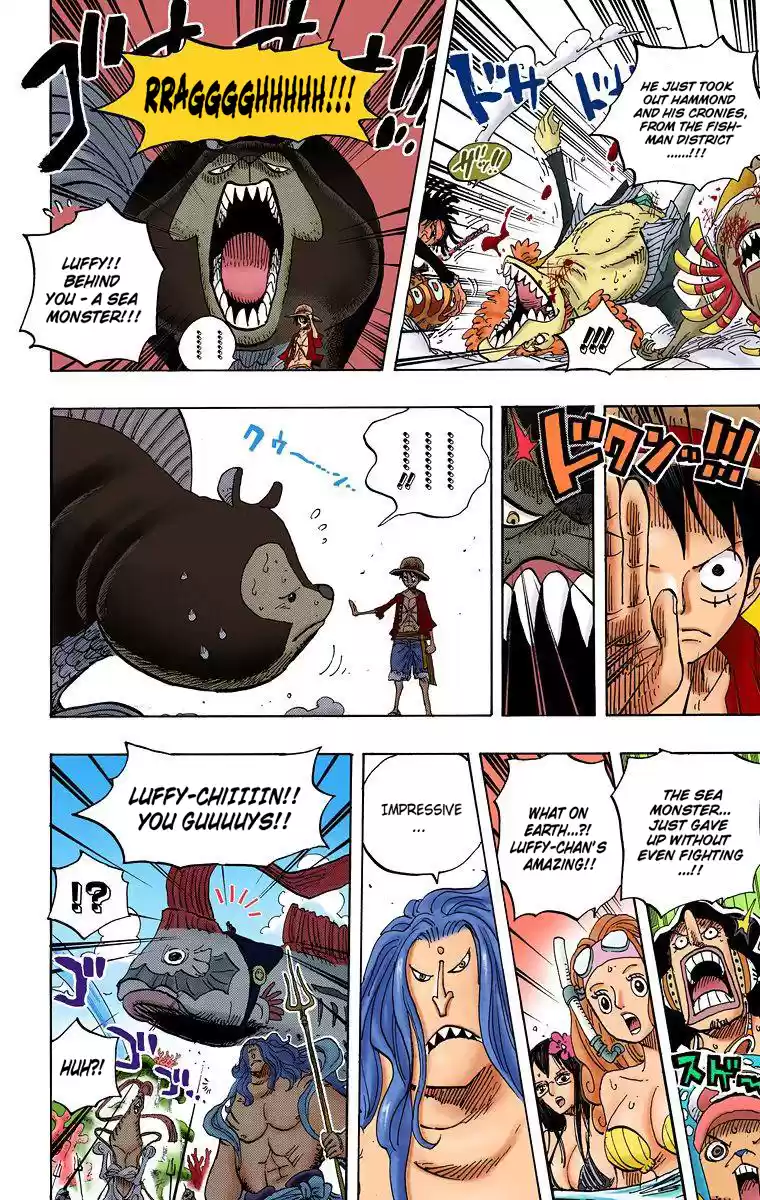 One Piece - Digital Colored Comics Vol.62 Chapter 609: Adventure On Fishman Island