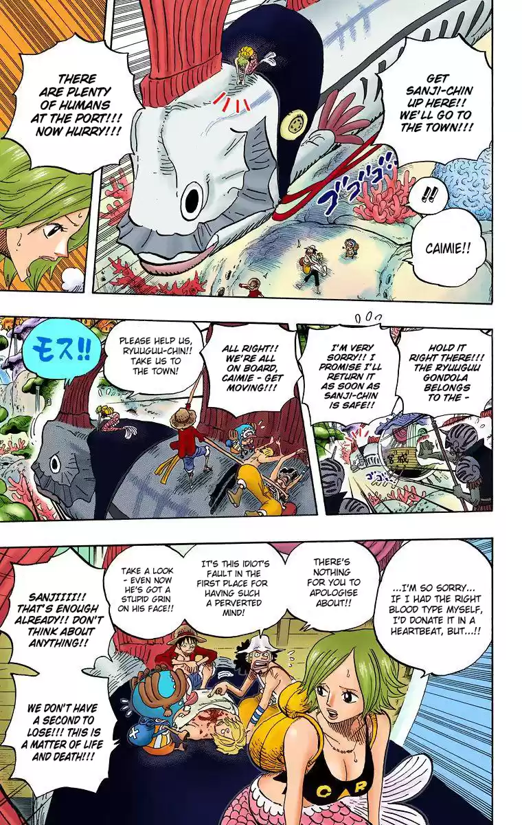 One Piece - Digital Colored Comics Vol.62 Chapter 609: Adventure On Fishman Island