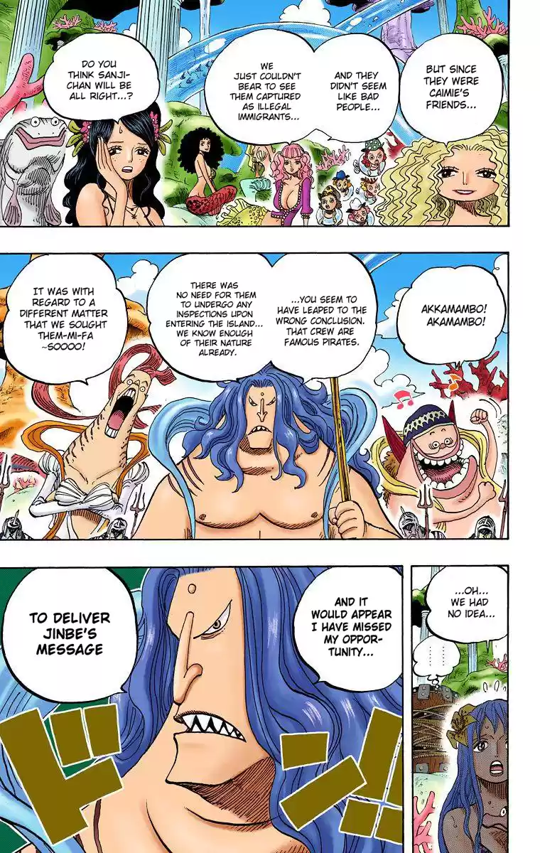 One Piece - Digital Colored Comics Vol.62 Chapter 609: Adventure On Fishman Island