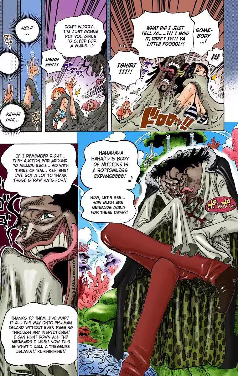 One Piece - Digital Colored Comics Vol.62 Chapter 612: Led By The Shark They Saved