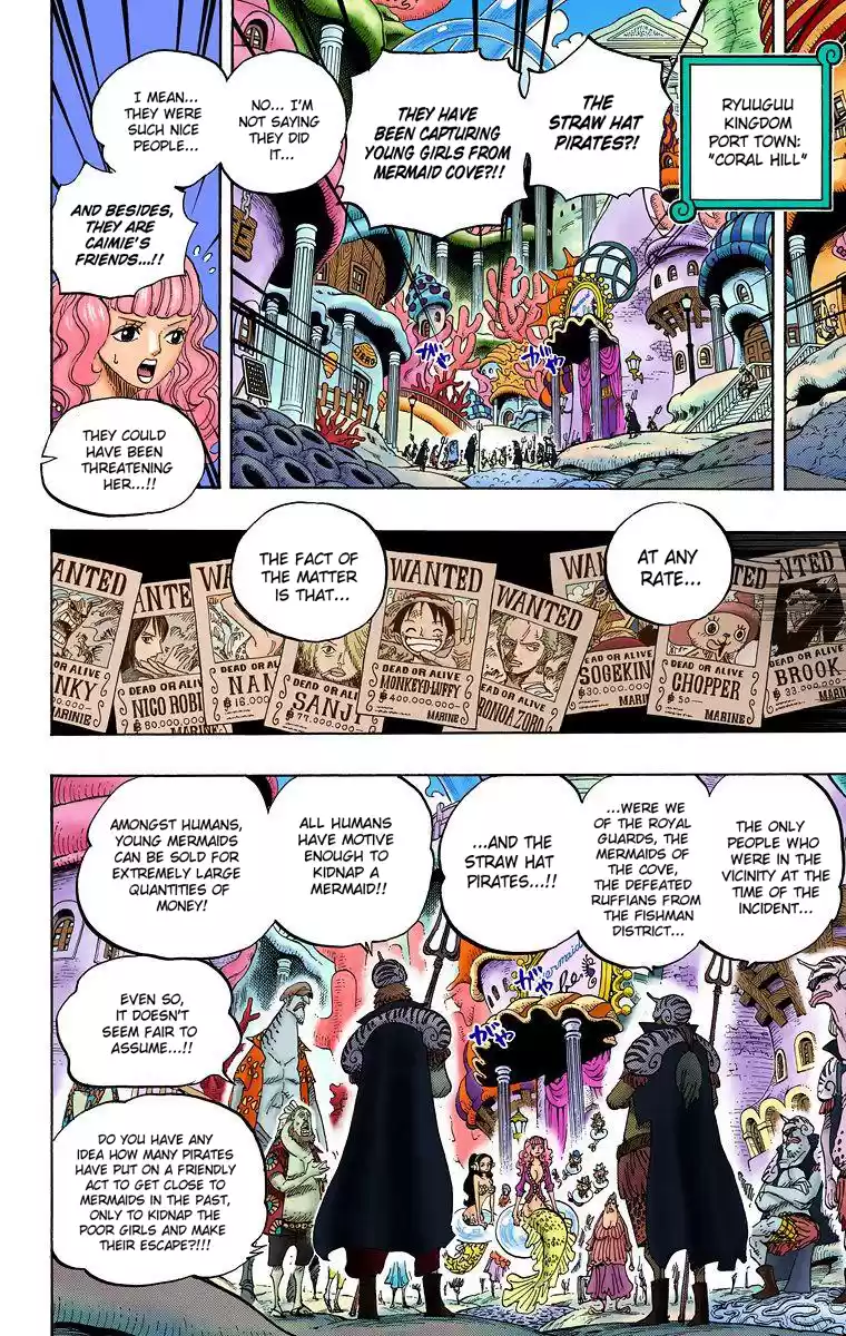 One Piece - Digital Colored Comics Vol.62 Chapter 612: Led By The Shark They Saved