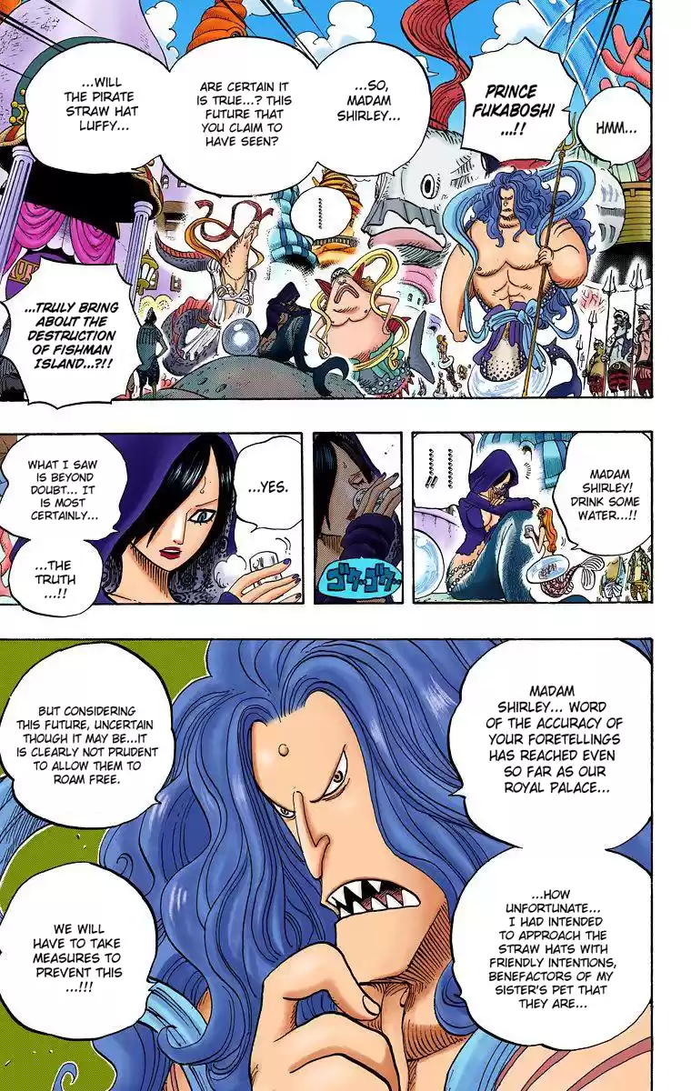 One Piece - Digital Colored Comics Vol.62 Chapter 612: Led By The Shark They Saved