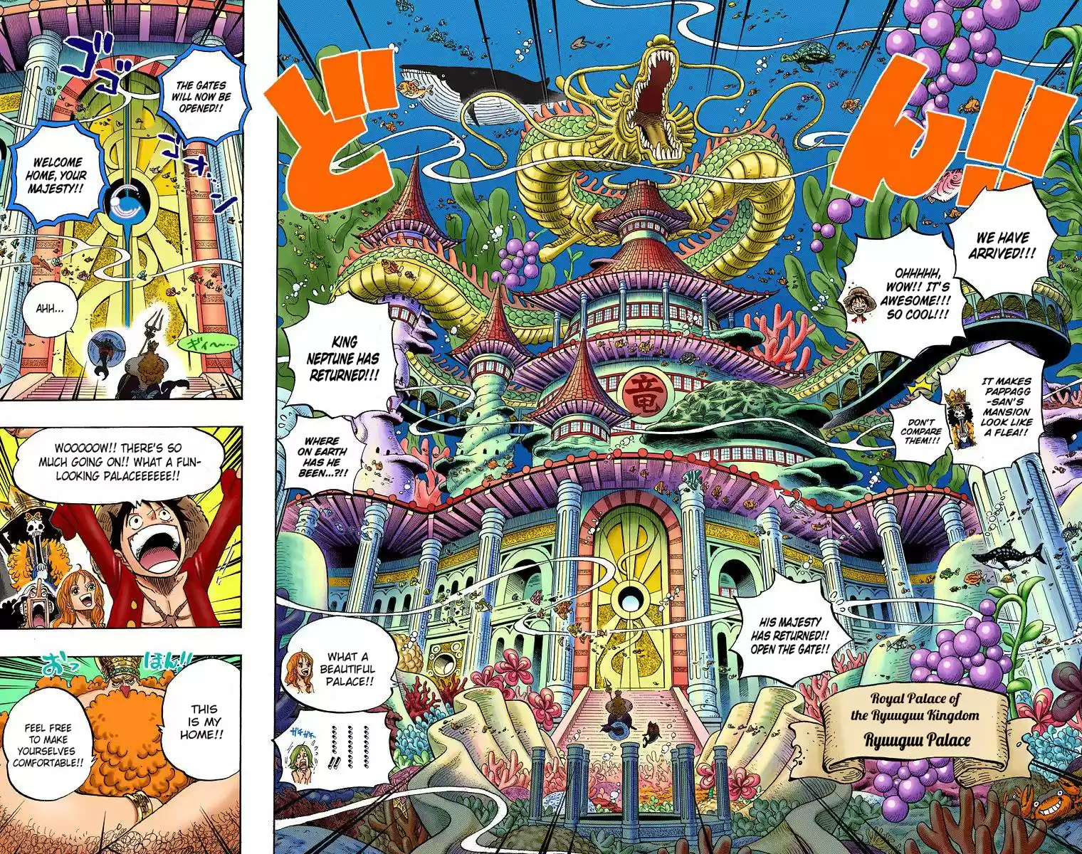 One Piece - Digital Colored Comics Vol.62 Chapter 612: Led By The Shark They Saved