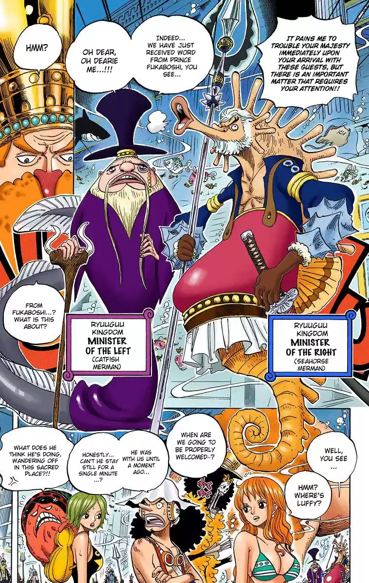 One Piece - Digital Colored Comics Vol.62 Chapter 612: Led By The Shark They Saved
