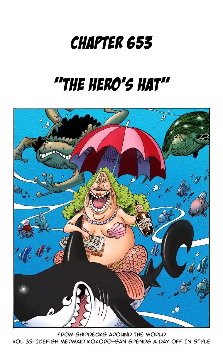 One Piece - Digital Colored Comics Vol.66 Chapter 653: The Hero's Hat