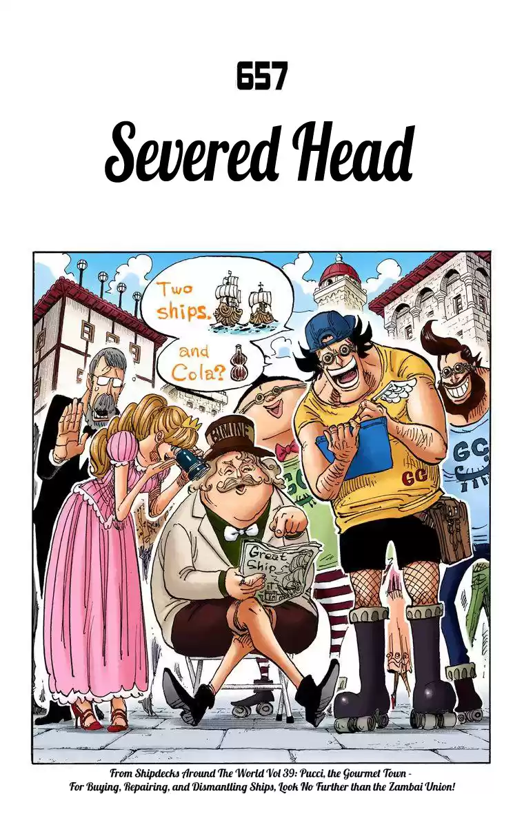 One Piece - Digital Colored Comics Vol.67 Chapter 657: Severed Head