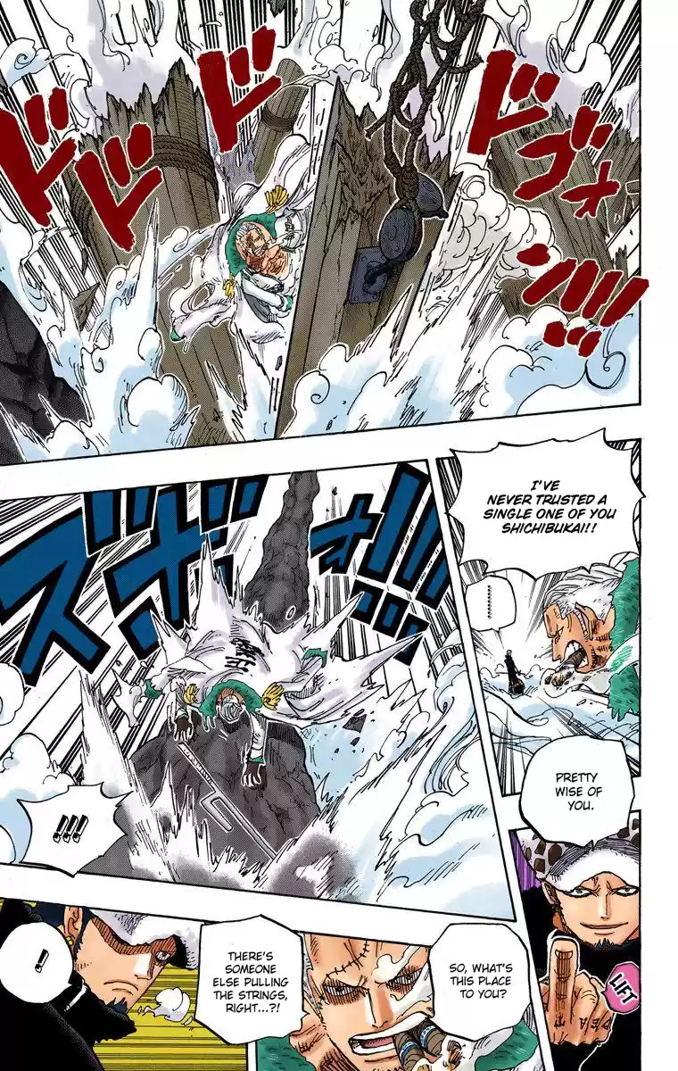 One Piece - Digital Colored Comics Vol.67 Chapter 662: Shichibukai Law Vs. Vice Admiral Smoker