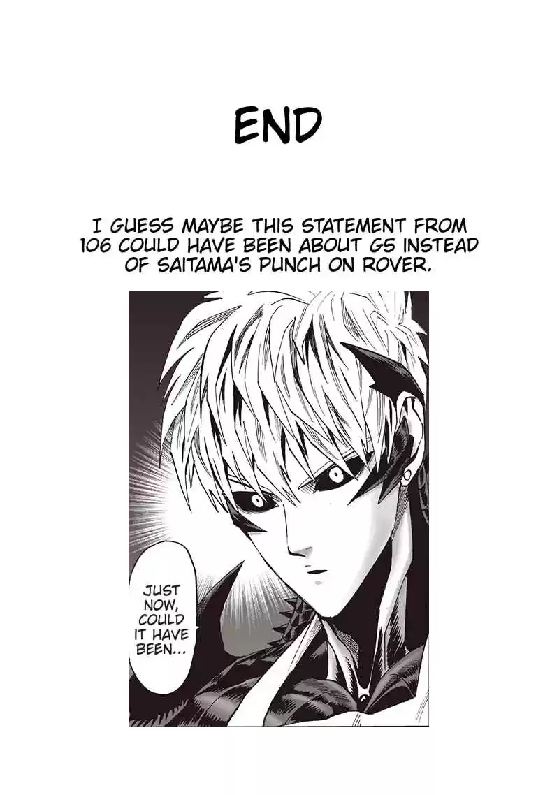 One Punch Man Ch. 119 A glimpse behind the scenes