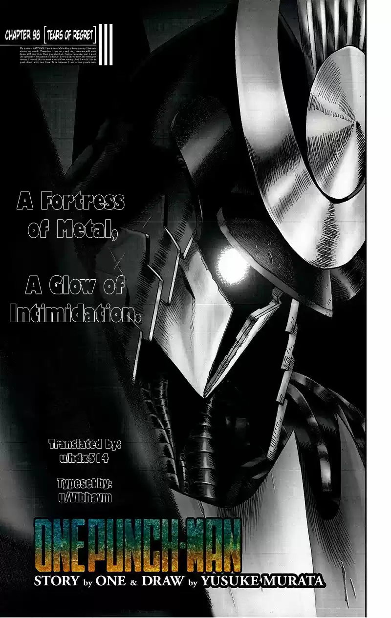 One Punch Man Ch. 98 Tears of regret