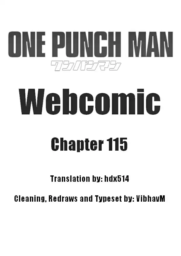 One Punch Man (Web Comic/Original) Ch. 115