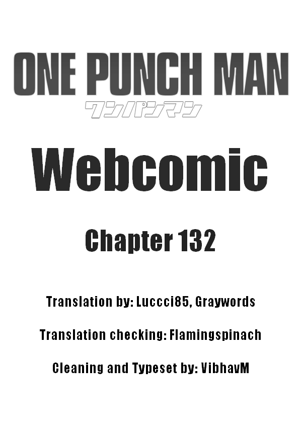 One Punch Man (Webcomic/Original) Ch. 132