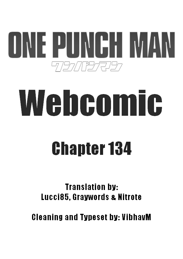 One Punch Man (Webcomic/Original) Ch. 134