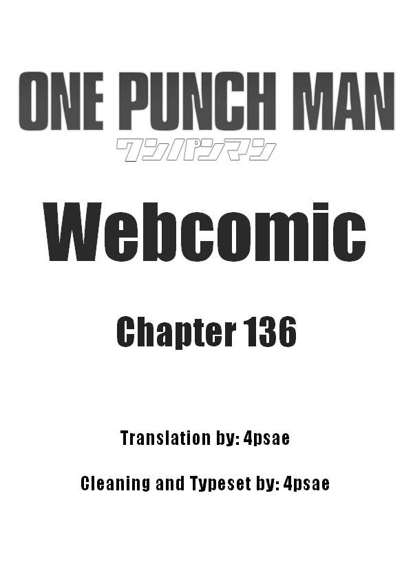 One Punch Man (Webcomic/Original) Ch. 136