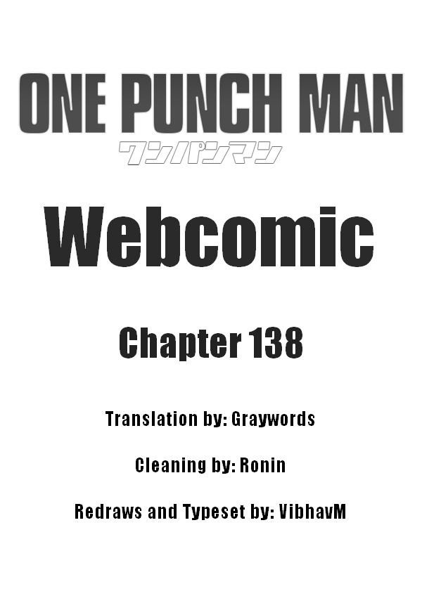One Punch Man (Webcomic/Original) Ch. 138