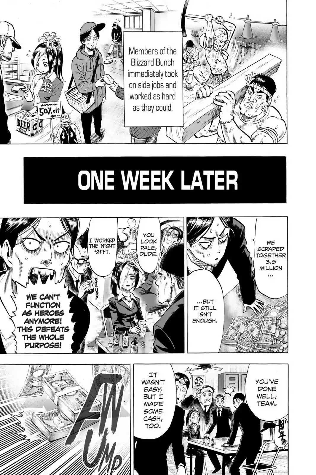 Onepunch-Man Chapter 47.5: The Blizzard Bunch In Hard Times