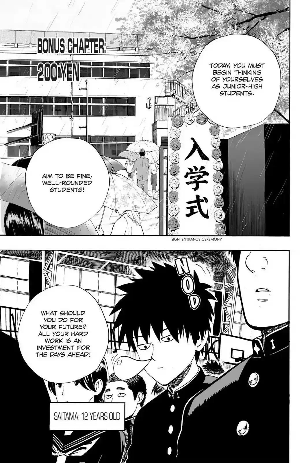 Onepunch-Man Chapter 8.5 : Extra Chapter: 200 Yen