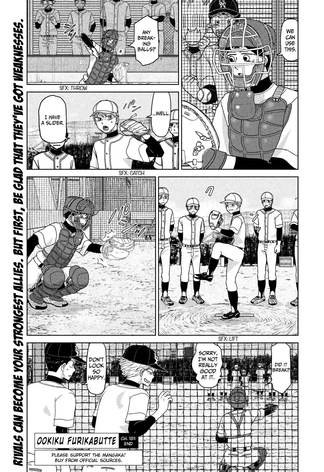 Ookiku Furikabutte Chapter 181