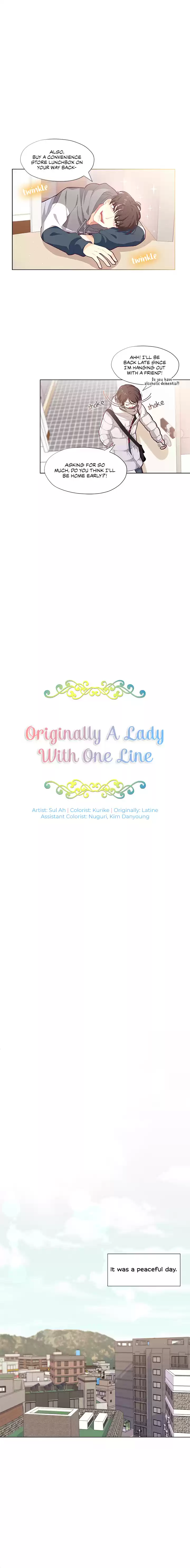 Originally A Lady With One Line Ch. 1
