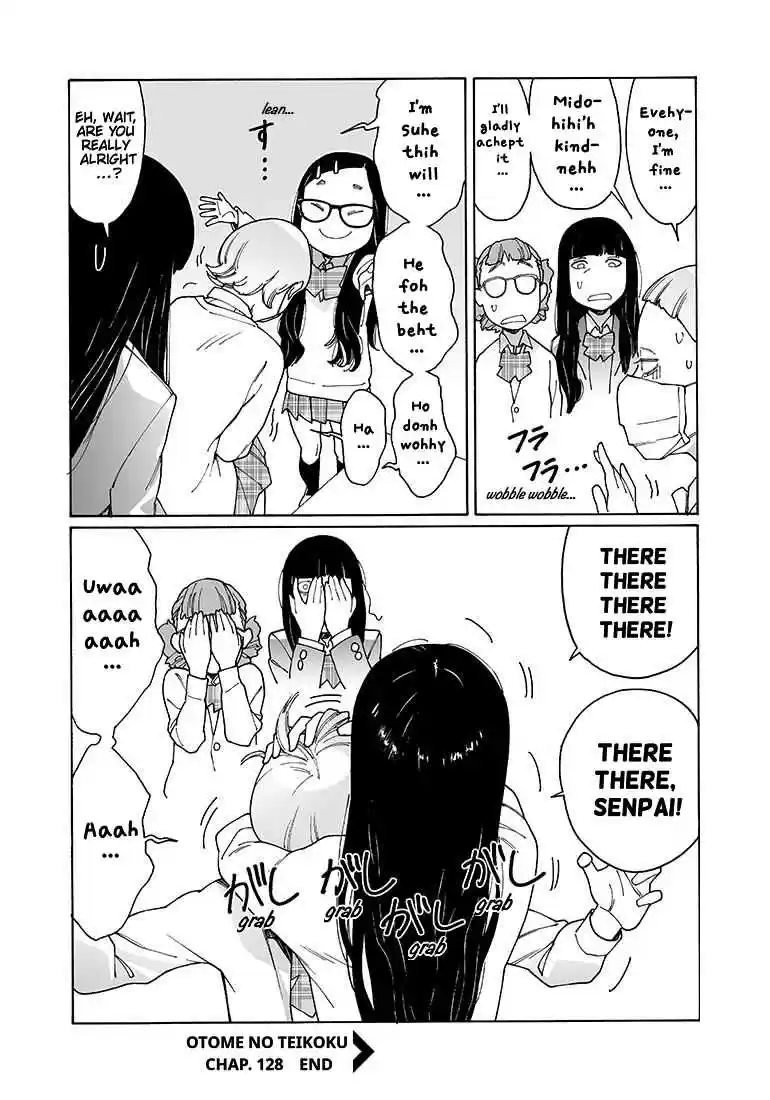 Otome no Teikoku Vol. 10 Ch. 128 Midoriri Hug! / Mask Senpai Hug