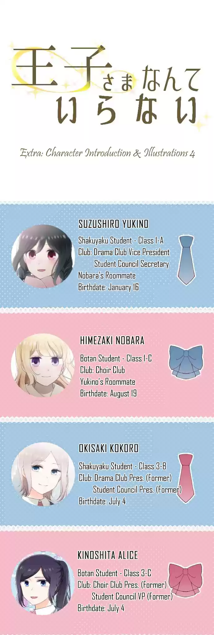 Ouji sama Nante Iranai Ch. 151.5 The Ouji Family Tree