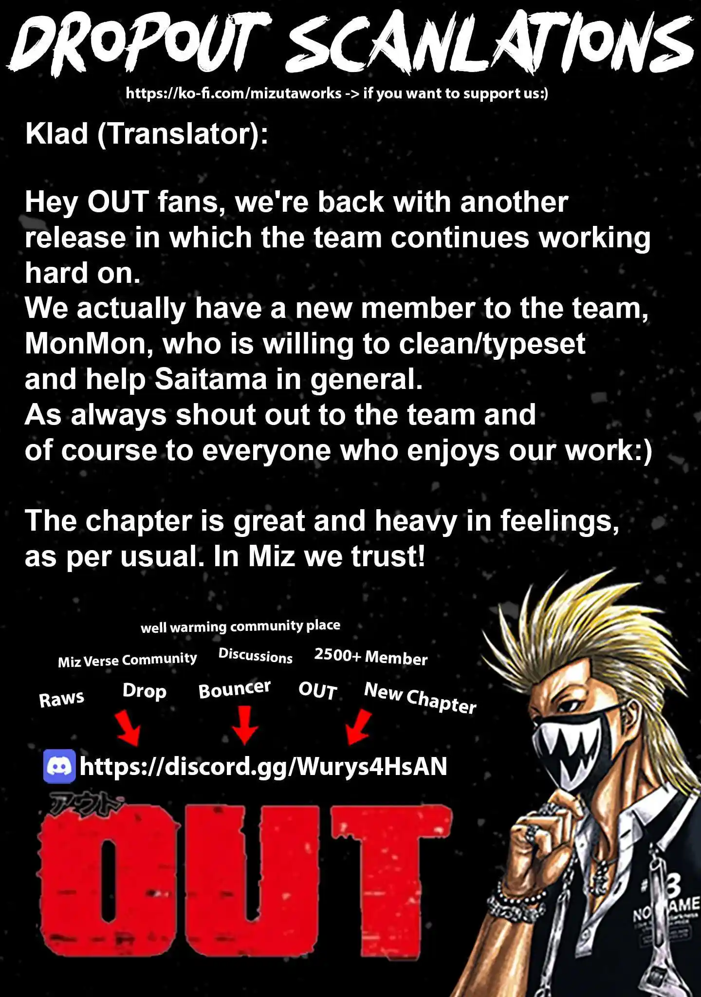 Out (MIZUTA Makoto) Chapter 230