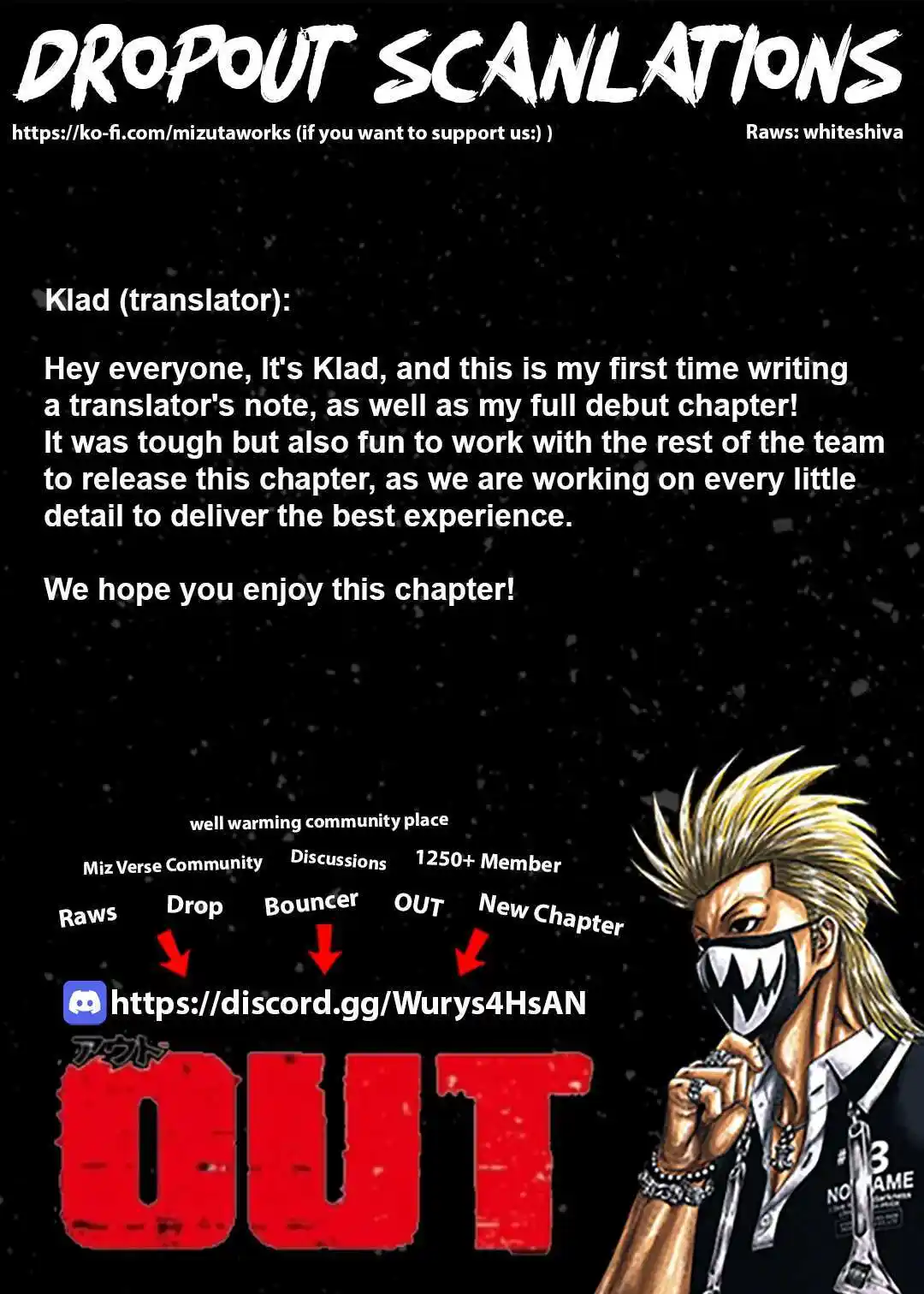 Out (MIZUTA Makoto) Chapter 234