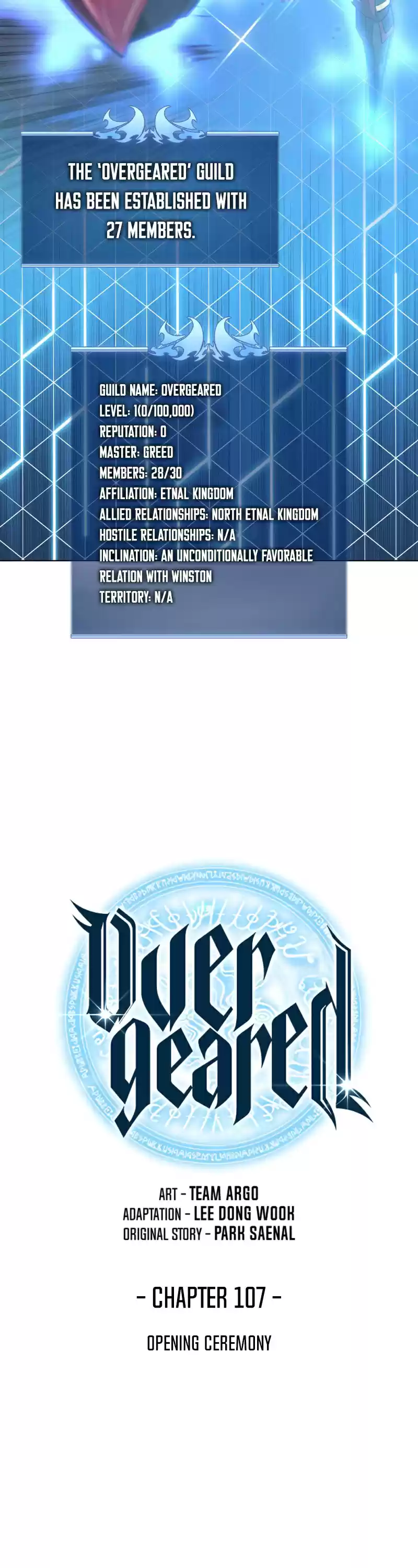 Overgeared (Team Argo) Chapter 107