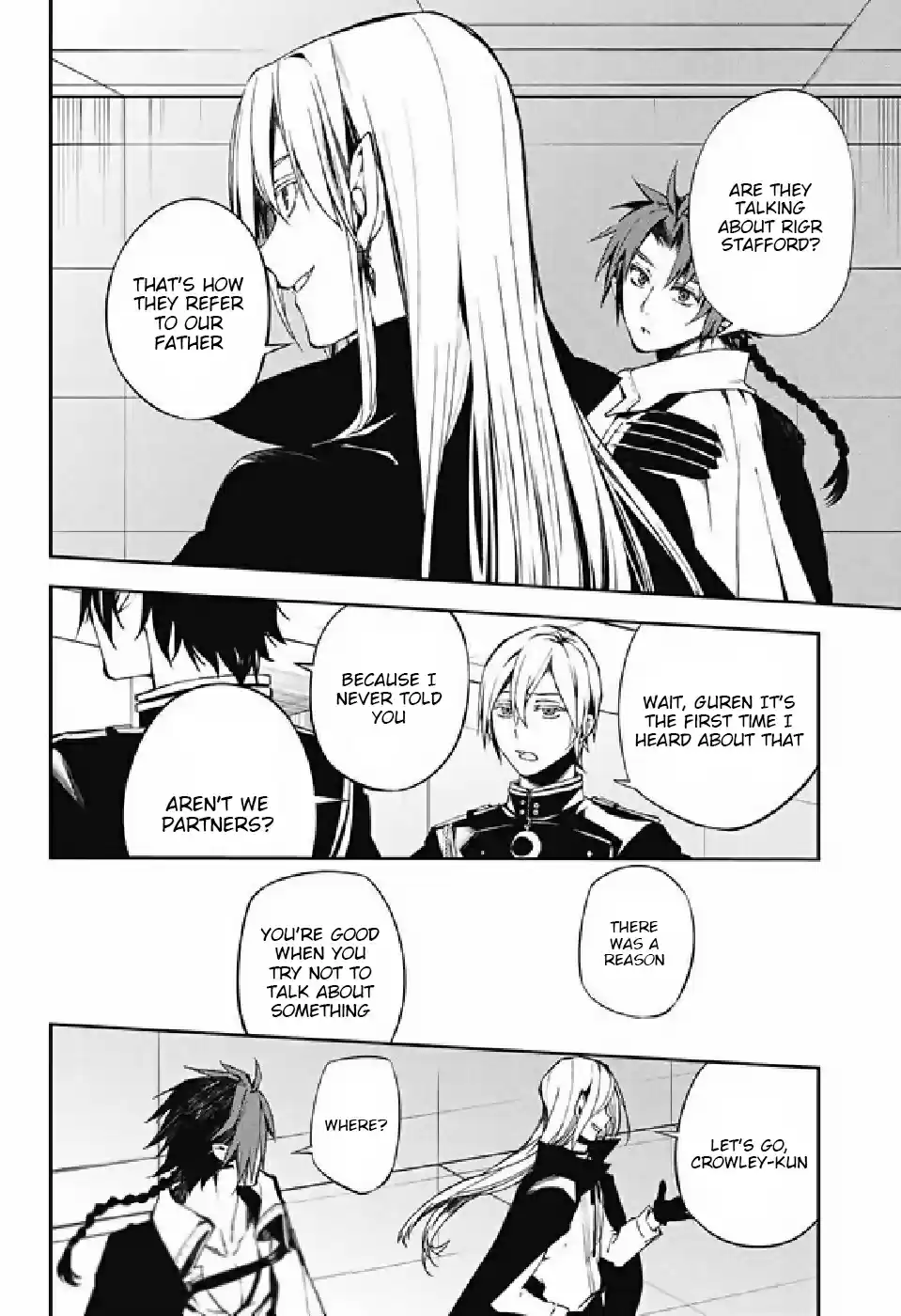 Owari no Seraph Ch. 75 Distance and Secrecy
