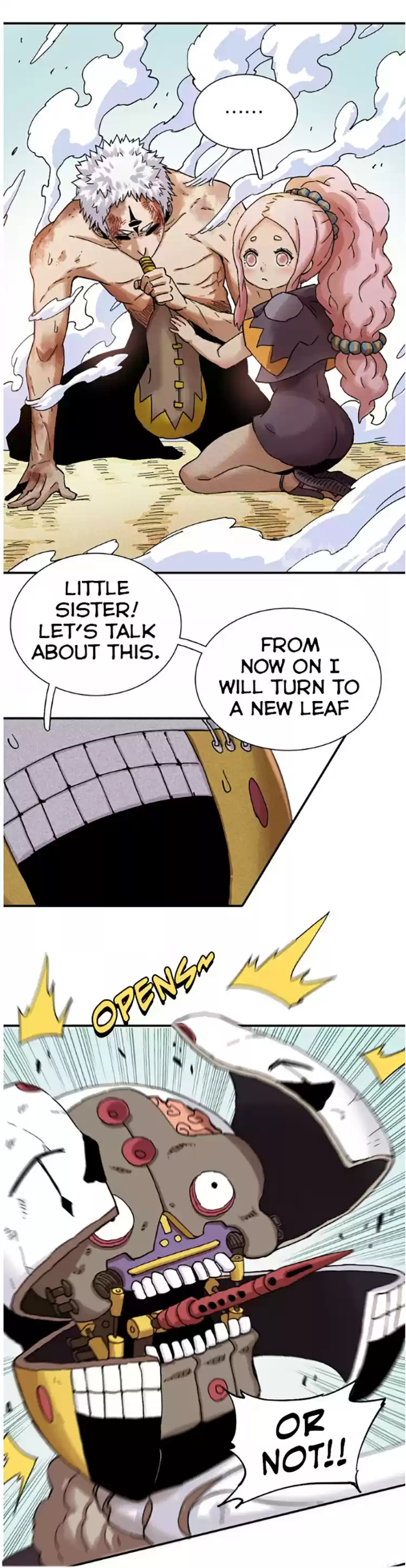 Peach and the book of the last days Ch. 12 The Masks of Colossus