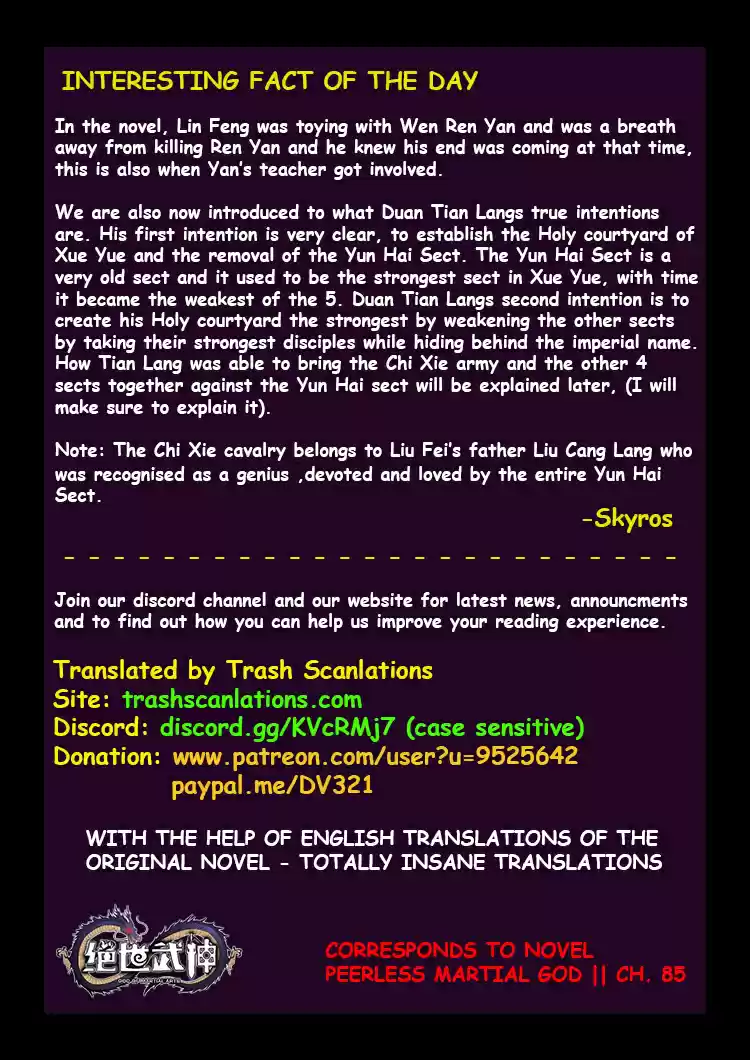 Peerless Martial God Ch. 43.1 Disaster (1)