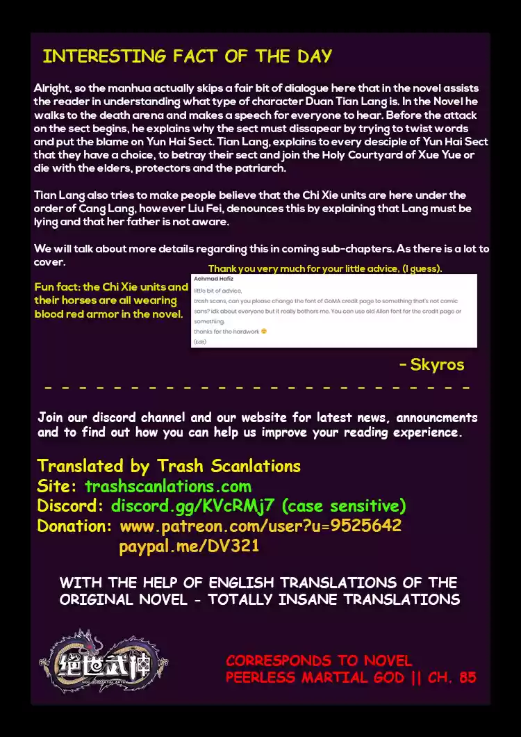 Peerless Martial God Ch. 43.2 Disaster (2)