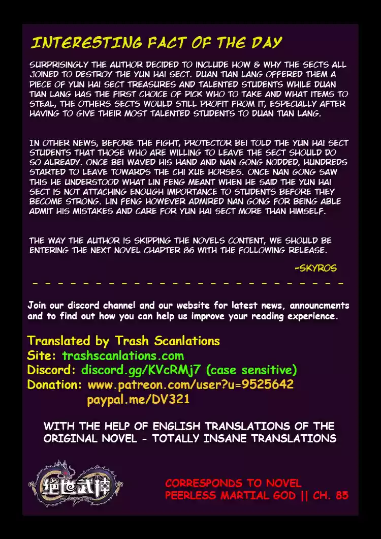 Peerless Martial God Ch. 43.3 Disaster (3)