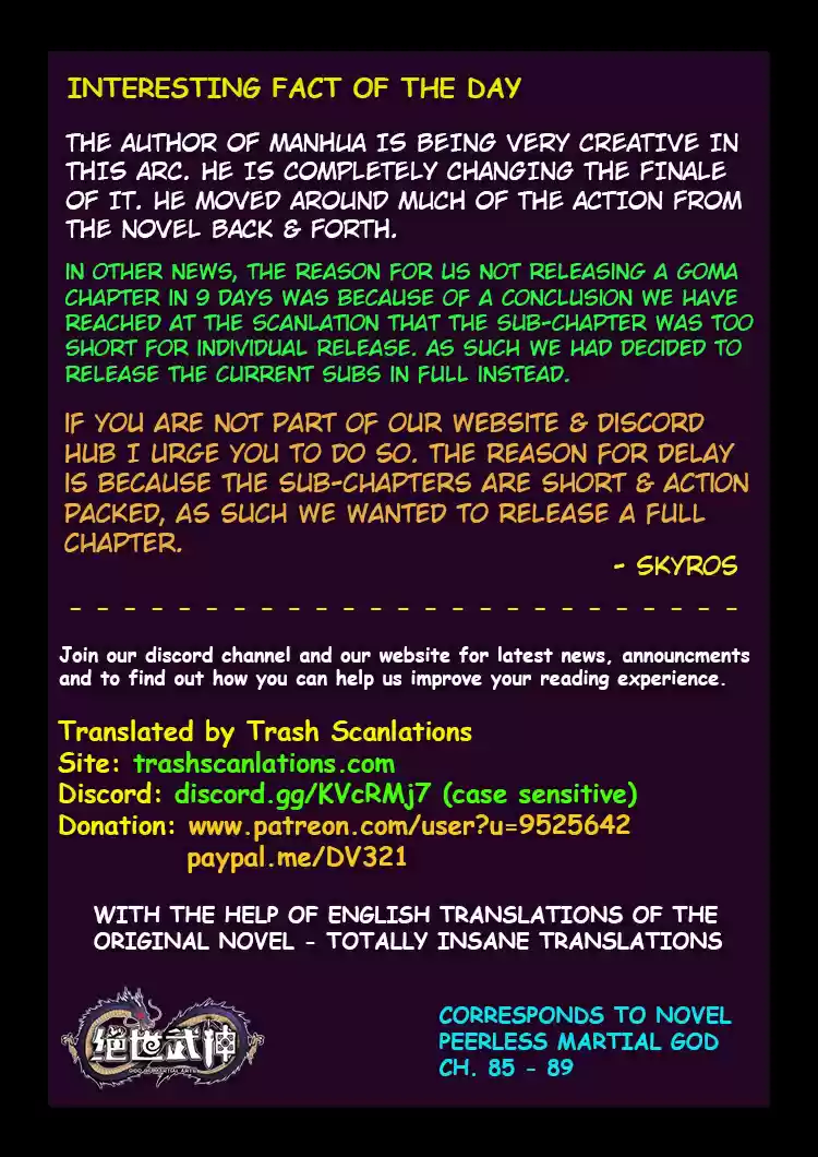 Peerless Martial God Ch. 44 The Choice Between Life and Death